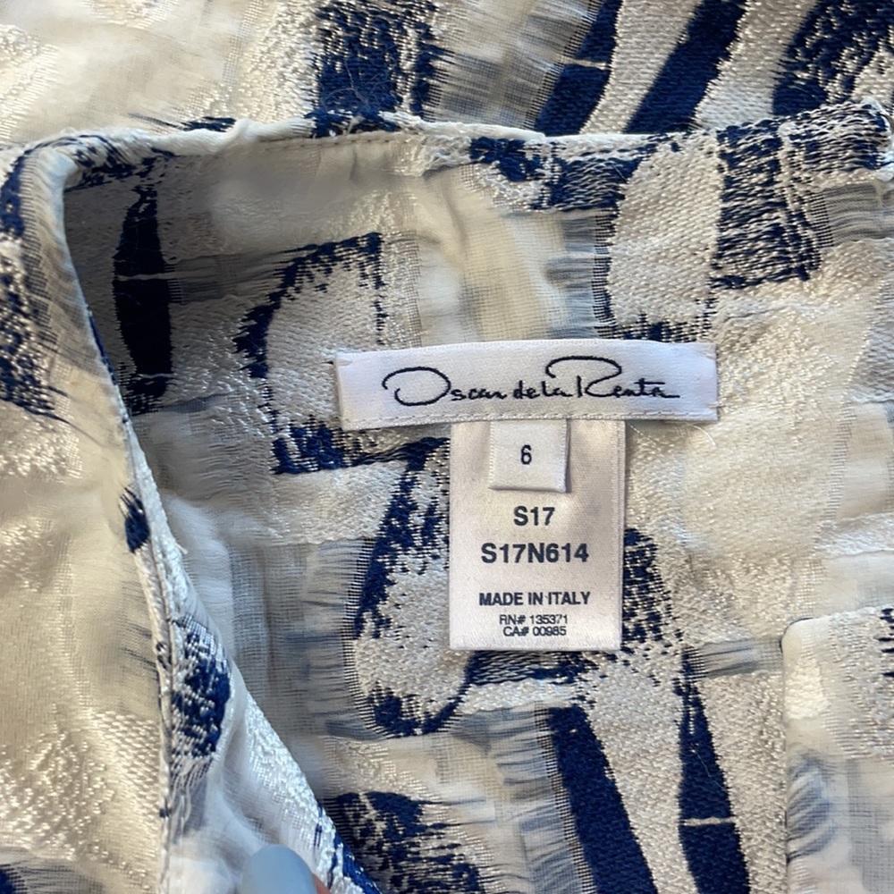 Oscar de la Renta - Navy Dress - Picture 4 of 9